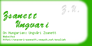 zsanett ungvari business card